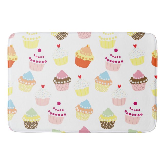 Tapis De Bain Cupcakes Delicious Decorated Birthday (Devant)