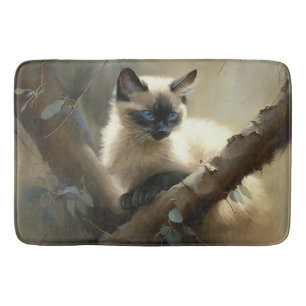 Tapis De Bain Curieux grimpeur Siamese Kitten