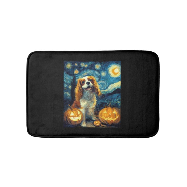 Tapis De Bain Cute Cavalier King Charles Spaniel Dog Halloween J (Devant)