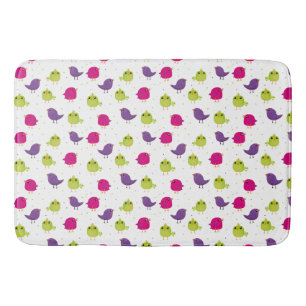 Tapis De Bain Cute colorful birds