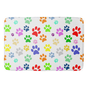Tapis De Bain Cute et coloré Fun Pet Paw Motif