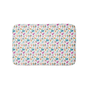 Tapis De Bain Cute et colorée Jungle Animaux Motif