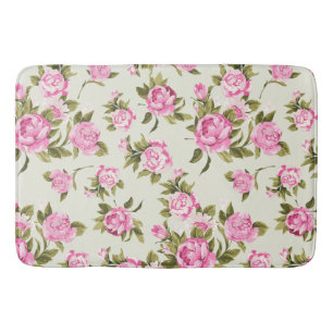 Tapis De Bain Cute Girl rose et violet Rose provençal