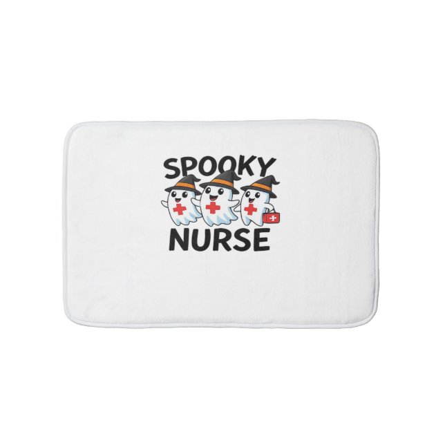 Tapis De Bain Cute Halloween Nurse Ghosts Cartoon classique T-Sh (Devant)