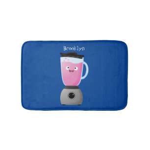 Tapis De Bain Cute happy food mixender cuisine appareil dessin a