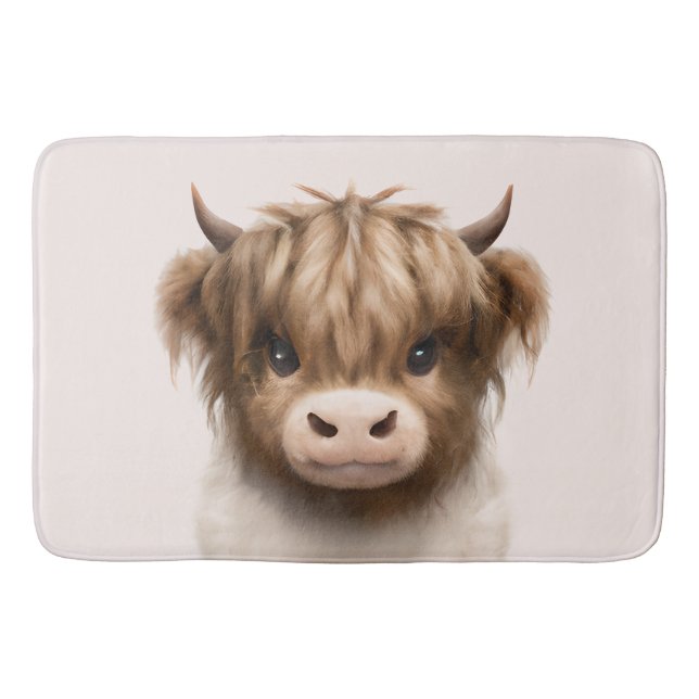 Tapis De Bain Cute Highlands Scottish Cow (Devant)
