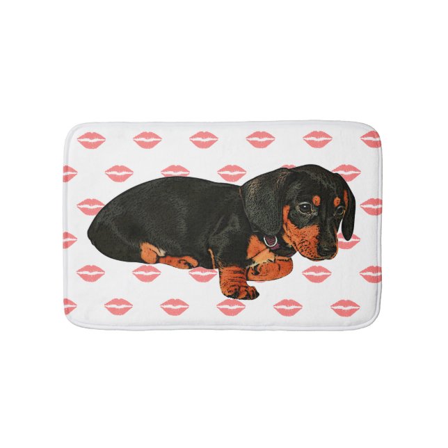 Tapis De Bain Cute Little Dachshund Design Bath Mat (Devant)