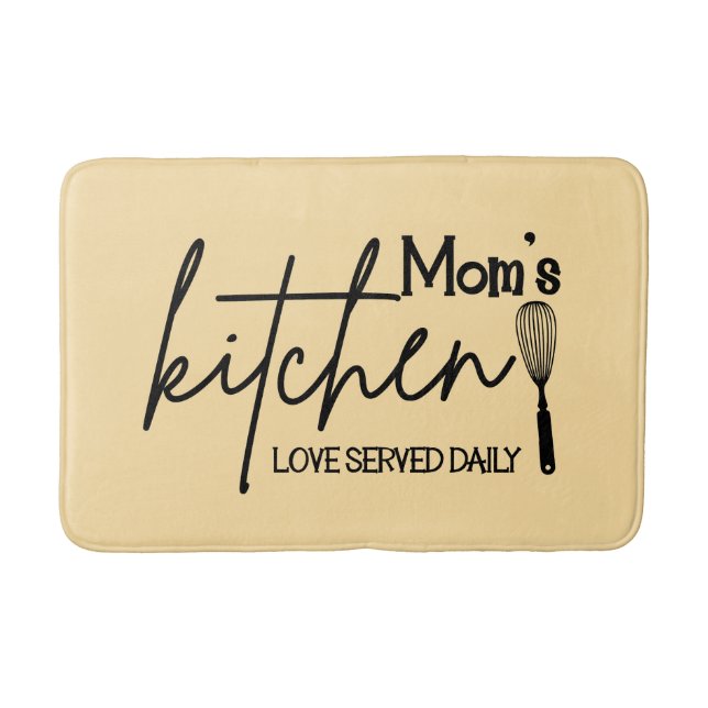 Tapis De Bain Cute Mom's kitchen word art (Devant)