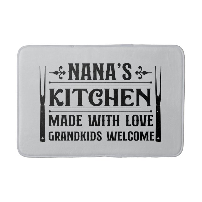 Tapis De Bain Cute Nana's kitchen word art (Devant)