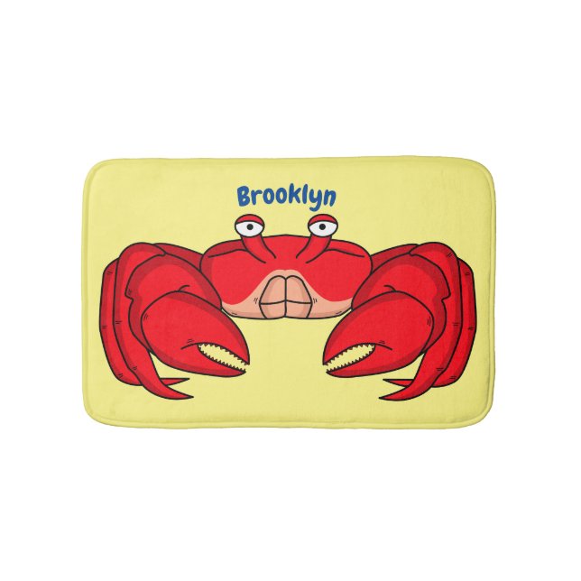 Tapis De Bain Cute red crab cartoon (Devant)