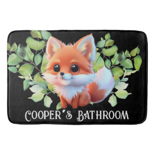 Tapis De Bain Cute renard dessin bois animaux forêt amis de la f