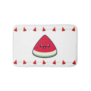 Tapis De Bain Cute Smiling Kawaii Watermelon