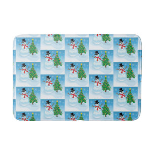 Tapis De Bain Cute Snowman