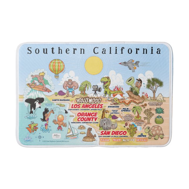 Tapis De Bain Cute SoCal Bath Mat (Devant)