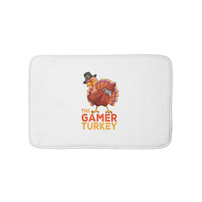 Tapis De Bain Dabbing Turquie Joueur Thanksgiving Jeu Enfants ga (Devant)