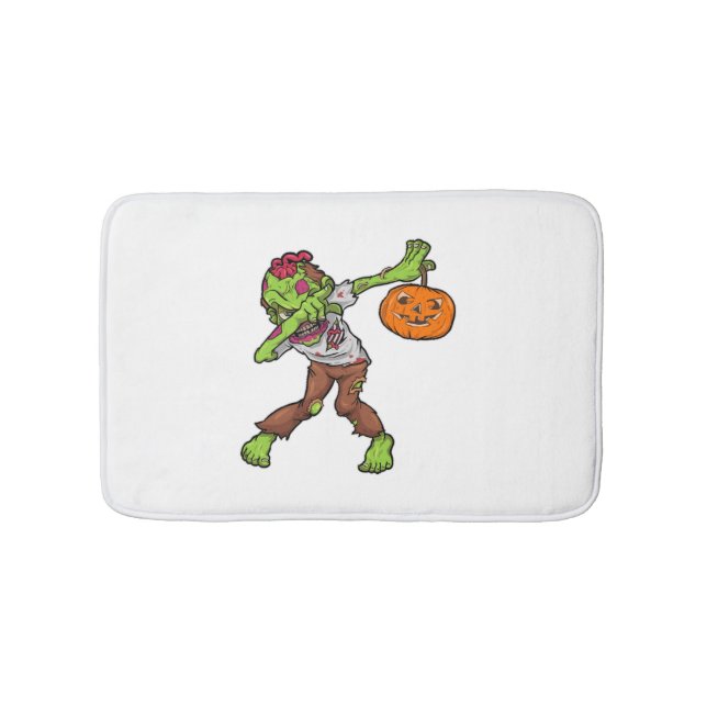 Tapis De Bain Dabbing Zombie Halloween Dab Funny Cadeau design (Devant)