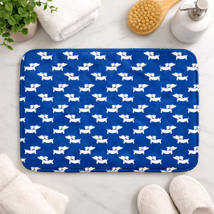 Tapis De Bain Dachshund Bain Mat Bleu Doxie Rug Salle de bain Ma