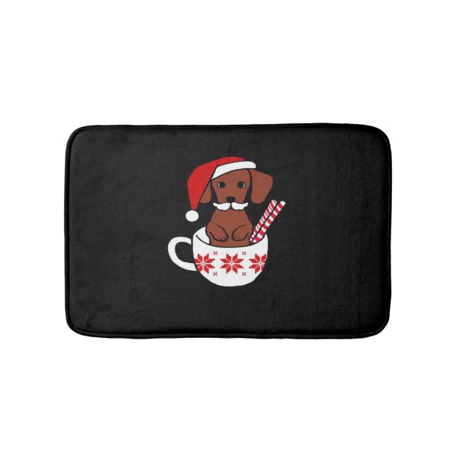 Tapis De Bain Dachshund Christmas Mustache Coffee Mug Classic T- (Devant)