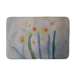 Tapis De Bain Daffodils Abstraits Mat
