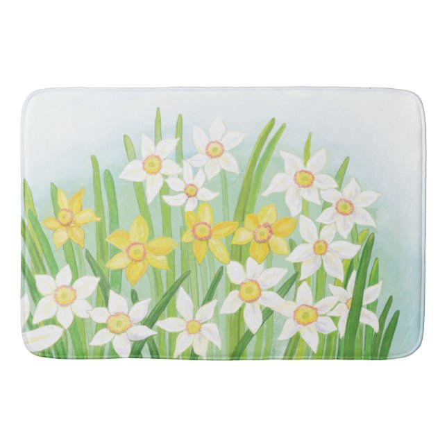Tapis De Bain Daffodiques de printemps (Devant)