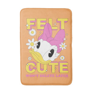 Tapis De Bain Daisy Duck "Mignonne" Graphisme Floral Rétro