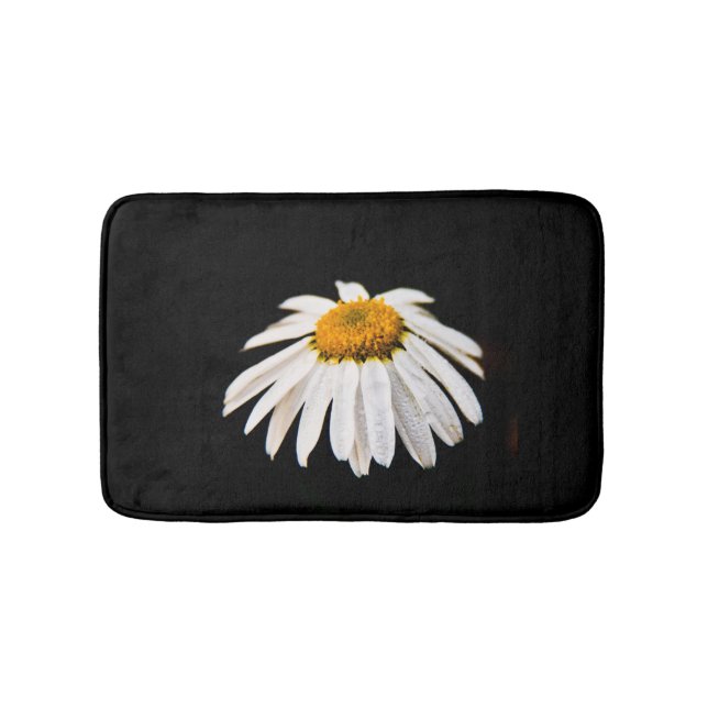 Tapis De Bain Daisy sur l'arrière - plan noir (Devant)