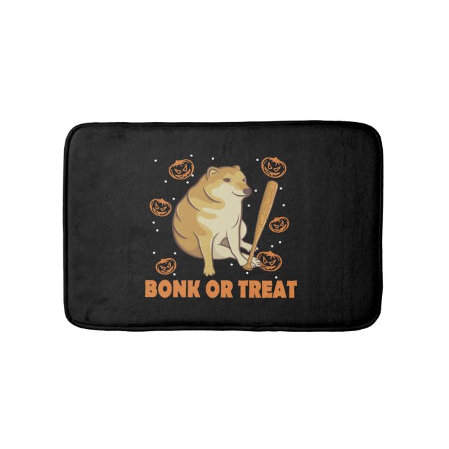 Tapis De Bain Dank Meme Cheems Halloween Chien (Devant)