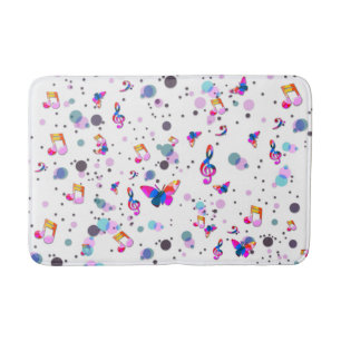 Tapis De Bain Danse Musique colorée