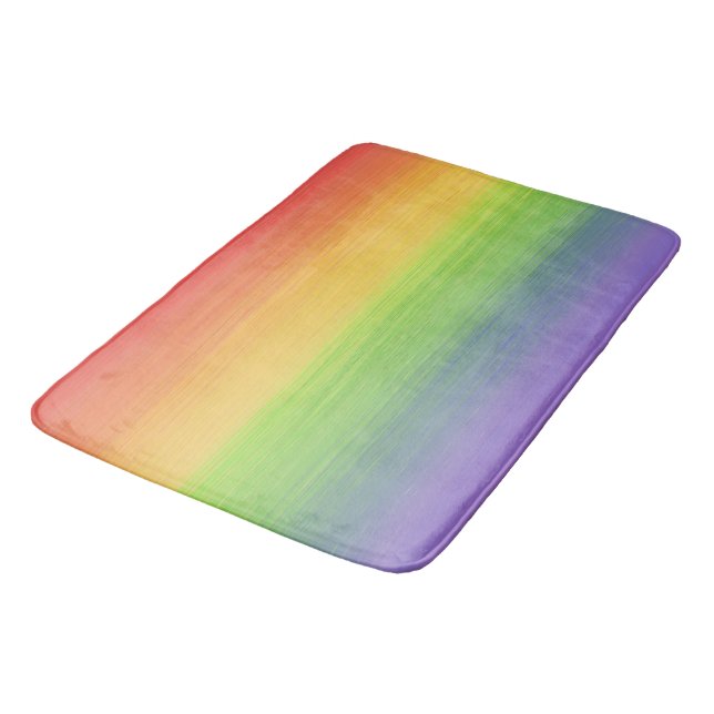 Tapis de bain d'arc-en-ciel (Angle)