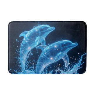 Tapis De Bain Dauphins célestes : Danse de la Lumière 1
