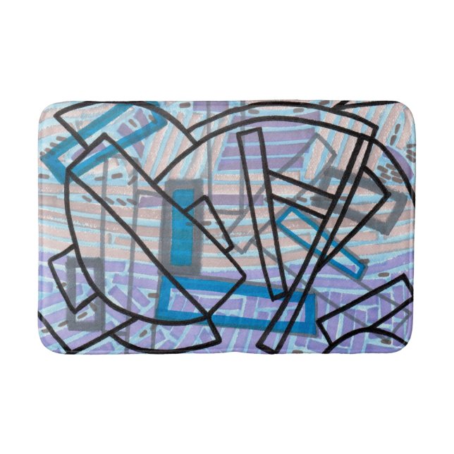 Tapis de bain de bleus layette (Devant)