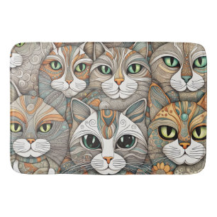 tapis de bain de chats apaisants