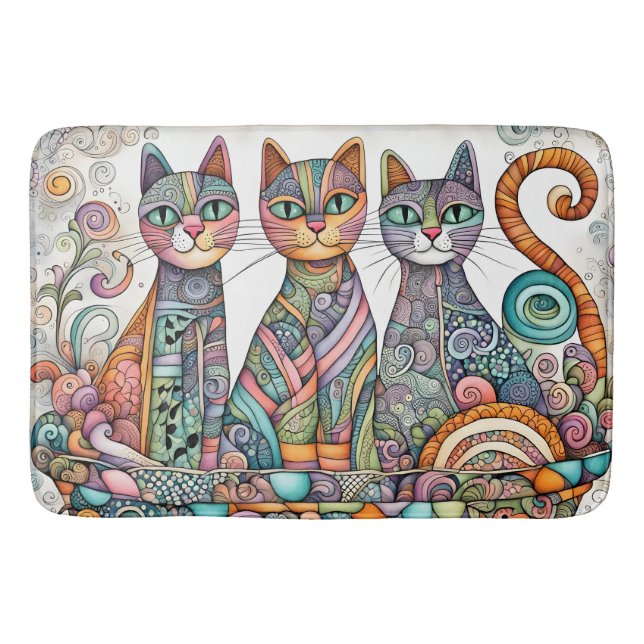 tapis de bain de chats apaisants (Devant)