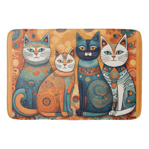 tapis de bain de chats apaisants