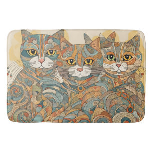 tapis de bain de chats apaisants