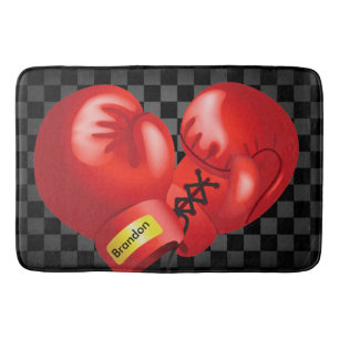 Tapis de bain de conception de boxe