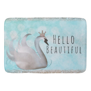 Tapis de bain de conte de fées en or pailleté de l