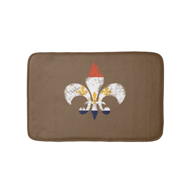 Tapis de bain de drapeau de la Nouvelle-Orléans (Devant)
