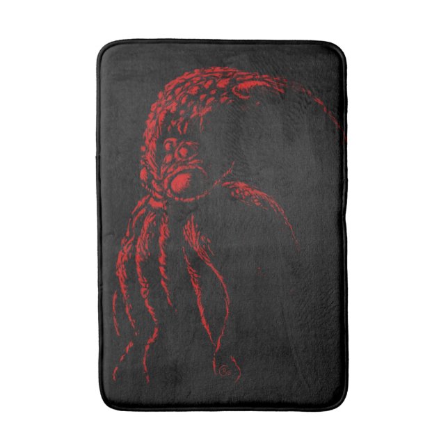 Tapis de bain de milieu de croquis de Cthulhu (Devant (Vertical))