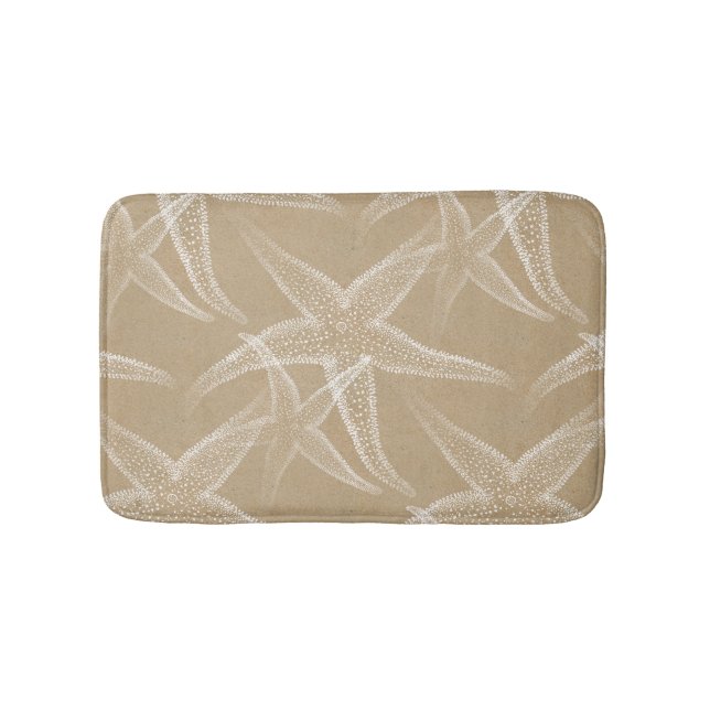 Tapis de bain de plage de sable d'étoiles de mer (Devant)