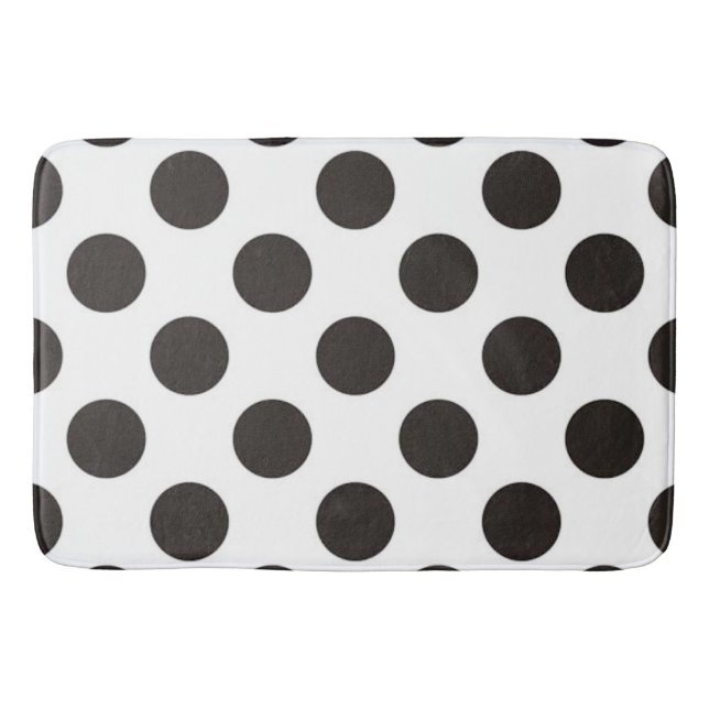 Tapis de bain de point de polka (Devant)