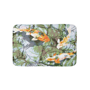 Tapis de bain de poissons de Koi