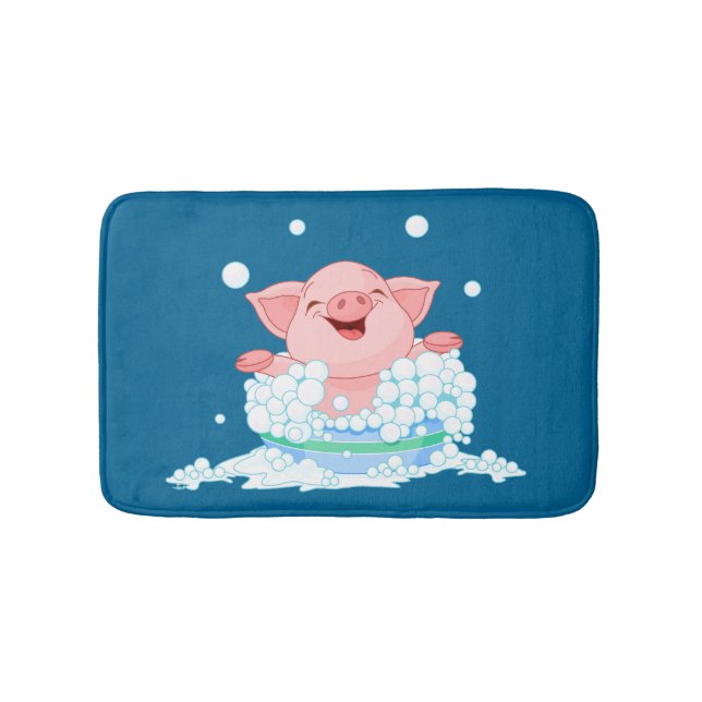 Tapis de bain de porc de temps de Bath (Devant)