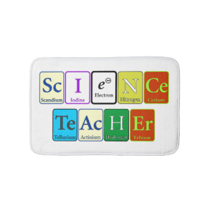 Tapis de bain de professeur de Sciences
