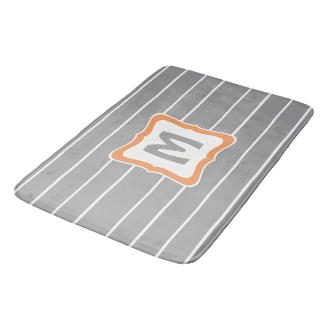 Tapis de bain de rectangle avec le monogramme dans (Angle)