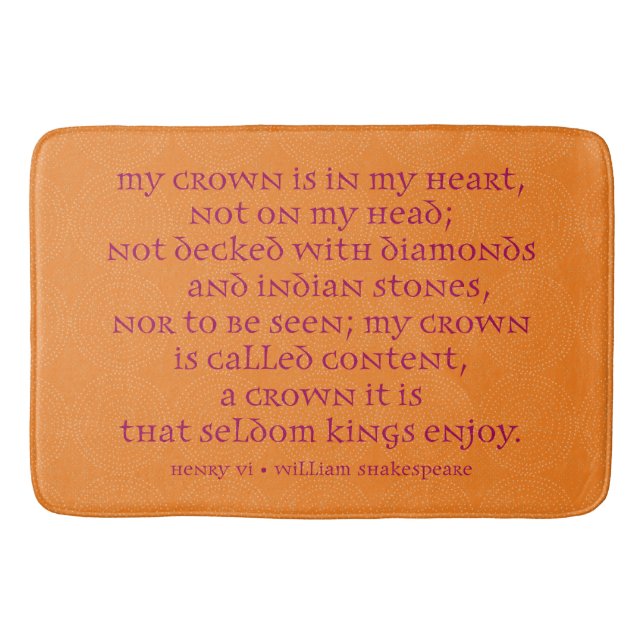 Tapis de bain de Shakespeare (Devant)