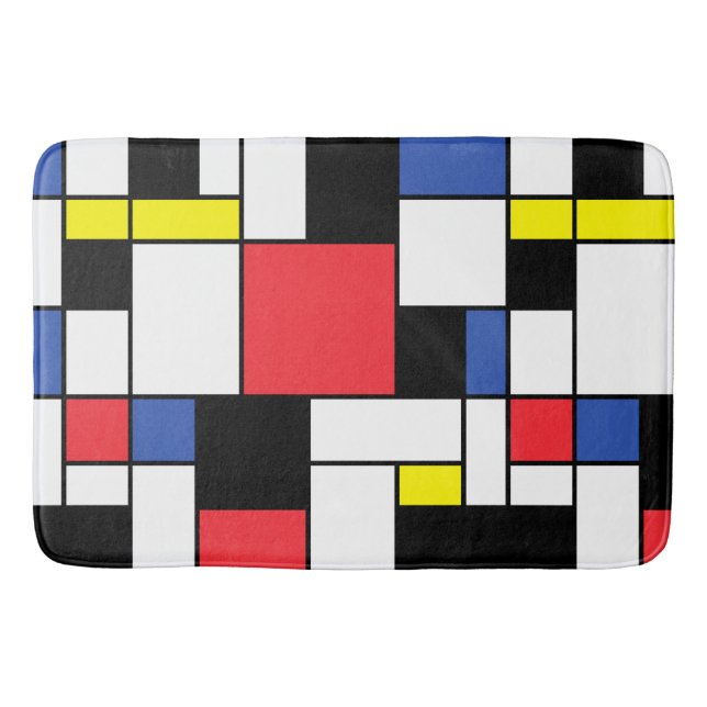 Tapis De Bain De Stijl Art Néoplastique (Devant)