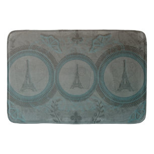 Tapis de bain de trois Tours Eiffel