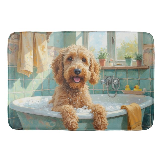 Tapis De Bain Décor de salle de bain ludique pour Otterhound au  (Devant)