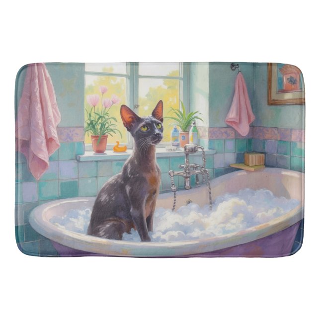 Tapis De Bain Décor de salle de bain Oriental Shorthair (Devant)